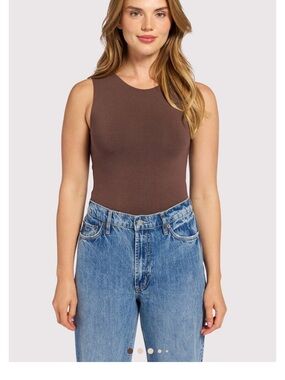 Nuuds Cotten Stretch Classic Crewneck Tank Bodysuit